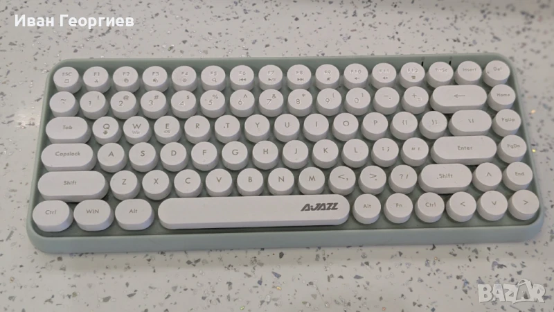 Ajazz Nacodex 308i  - Bluetooth клавиатура в ретро стил , снимка 1