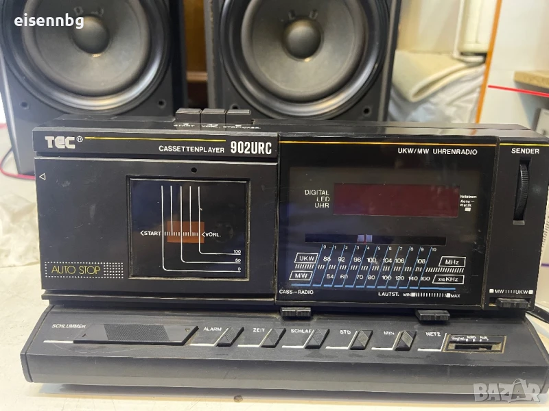 Tec 902-URC Радио Часовник Касетефон и Будилник , снимка 1
