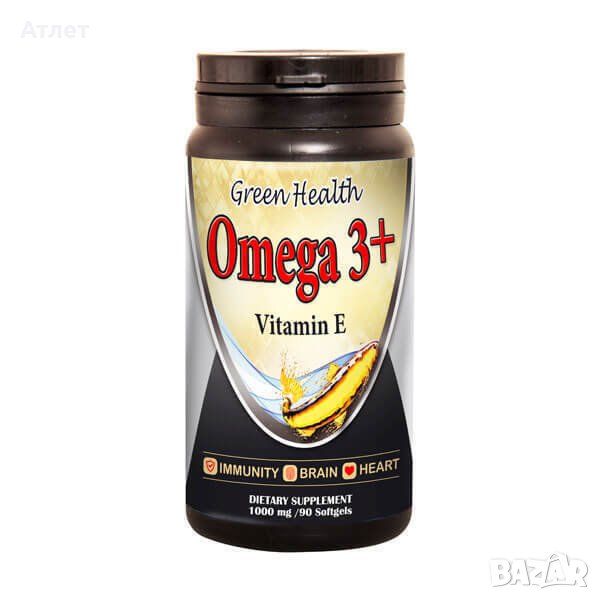OMEGA 3 + VIT.E 90 SOFTGELS, снимка 1