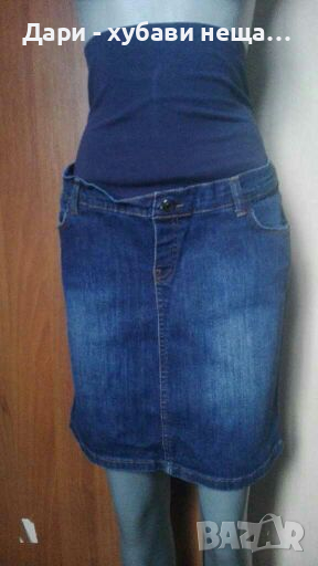 Дънкова пола за бременни🍀❤XS,S,M❤🍀арт.4025, снимка 1