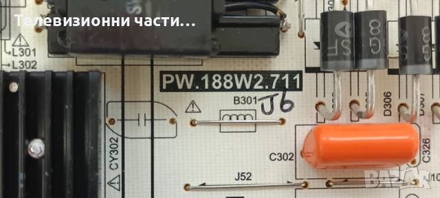 Sharp LC-49CUF8472ES със счупен екран LY.4YE01G001 LSC490FN02-H03/T.MS6488E.U703/PW.188W2.711, снимка 13 - Части и Платки - 52225673