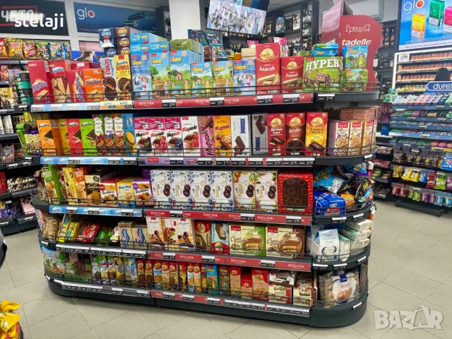 ПРОМО! ОСТРОВНИ СТЕЛАЖИ - ТЪМНО СИВ МАТ ИЛИ БЯЛ!, снимка 8 - Стелажи и щандове - 42988884