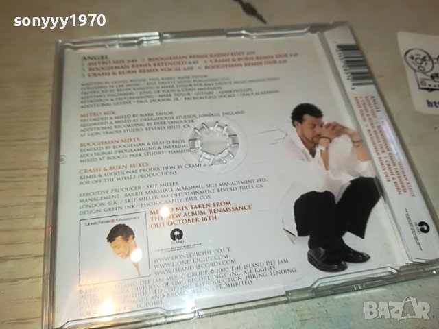 LIONEL RICHIE ANGEL CD-ISLAND ВНОС GERMANY 0504231147, снимка 6 - CD дискове - 40262235
