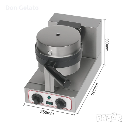 Професионален гофретник за белгийски гофрети с въртяща се глава – Rotary Waffle, снимка 5 - Обзавеждане за заведение - 52509092