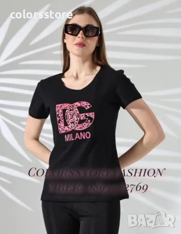 Дамска бяла тениска D&G код VL78