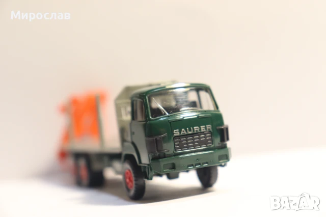 RMM  H0 1/87  SAURER  KАМИОН МОДЕЛ ДЪРВАРКА КОЛИЧКА , снимка 4 - Колекции - 51157744