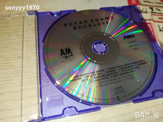 BRYAN ADAMS CD 3007251712, снимка 5 - CD дискове - 51194456