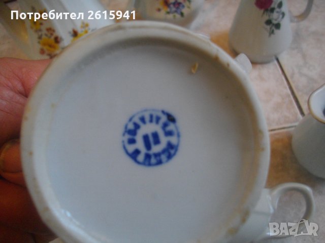 Стар Ретро Български Порцеланов Сервиз-От Соца-Канички-Сосиера-Завод "Китка"-Н.Пазар, снимка 12 - Колекции - 35669976