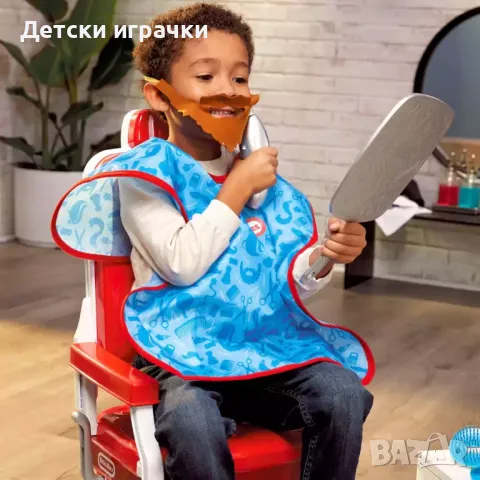 Детски фризьорски салон и бръснарница Little Tikes, с фризьорски стол , снимка 7 - Образователни игри - 50428772