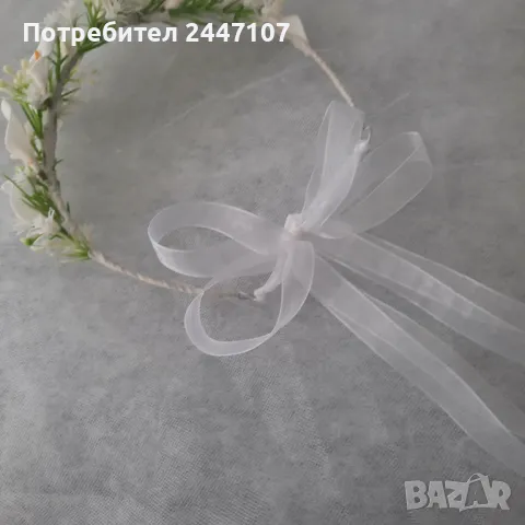 Сватбено венче, снимка 3 - Сватбени аксесоари - 48487526