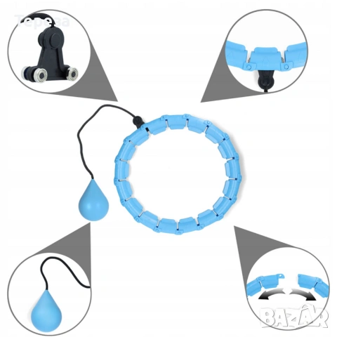 🆕️ Сгъваем обръч за спортуване, снимка 3 - Фитнес уреди - 53636507
