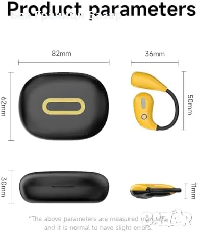 Нови Open Ear Bluetooth 5.4 спортни слушалки – костна проводимост, 30ч, снимка 3 - Слушалки и портативни колонки - 49743340