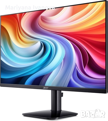 Гейминг монитор Acer - KA272E0bi ZeroFrame, 27'', 100Hz, снимка 2 - Монитори - 52573846
