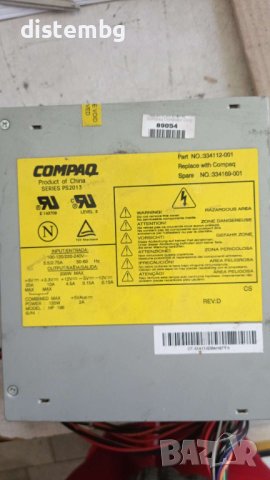 Компютърно захранване COMPAQ PS2013 POWER SUPPLY 200W 334169-001, снимка 1 - Захранвания и кутии - 41458541