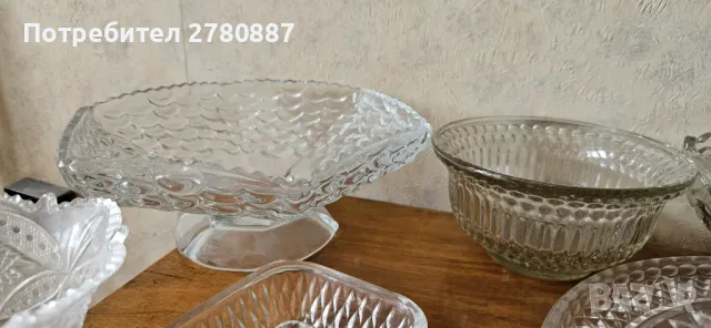 кристални стъклени купи,чинии, подноси фруктиери, бонбониери, снимка 5 - Други - 50107246