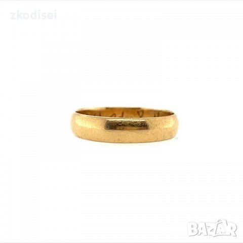 Златен пръстен брачна халка 2,67гр. размер:55 14кр. проба:585 модел:15138-2