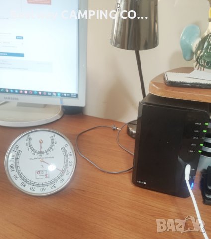 Термометър с влагомер за сауна . Sauna Room Thermometer Hygrometer, снимка 2 - Работни маси и бюра - 41451317