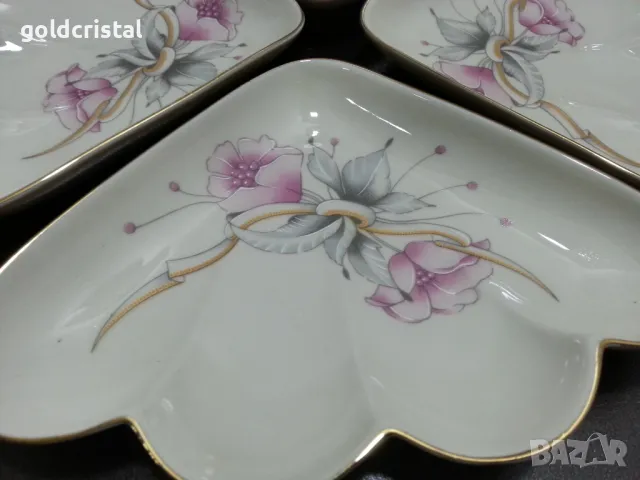 Стар български порцелан чинии плато ордьовър , снимка 3 - Антикварни и старинни предмети - 48646383