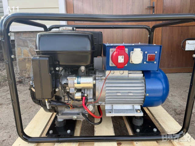 Бензонов трифазен  генератор / агрегат HONDA 6 Kw., снимка 2 - Други машини и части - 53757092