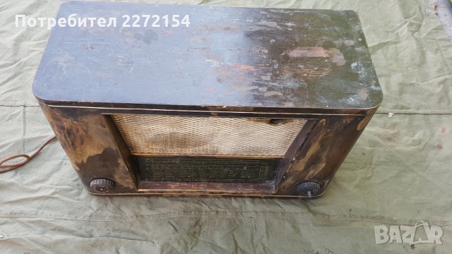 Старо немско лампово радио , снимка 1 - Антикварни и старинни предмети - 35696688