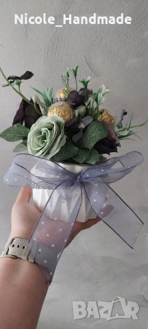 Букети с бонбони и цветя, снимка 15 - Други - 52738755
