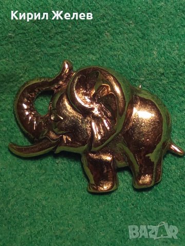 СТАРА БРОШКА - СЛОНЧЕ БРОНЗ ПОЗЛАТА СТАРО ВИНТИДЖ БИЖУ 22813, снимка 7 - Антикварни и старинни предмети - 34528840