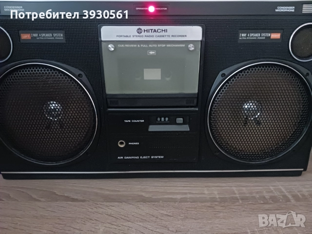 Радиокасетофон Hitachi TRK 8080E, снимка 5 - Радиокасетофони, транзистори - 52874616
