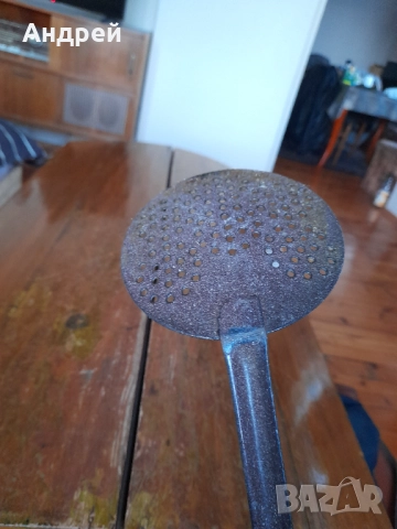 Стара решетъчна лъжица,бъркалка #6, снимка 5 - Други ценни предмети - 52753345