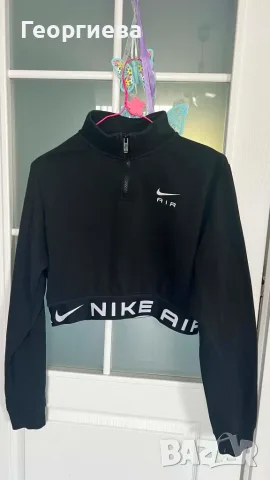 Дамска блуза Nike NSW AIR FLC TOP BLACK, снимка 2 - Суичъри - 55873722