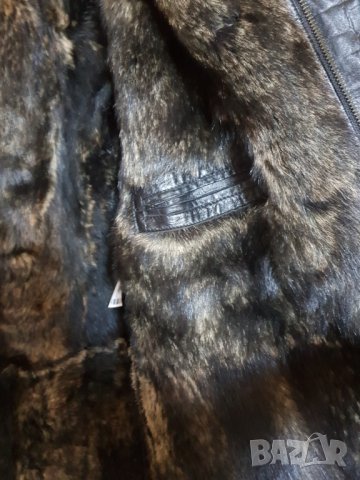 Мъжко палто от естествена кожа и косъм EU size 60 (X-Large ½), снимка 9 - Палта - 39435427