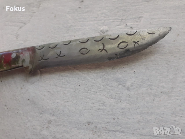 Стар малък български нож, снимка 3 - Антикварни и старинни предмети - 53274329