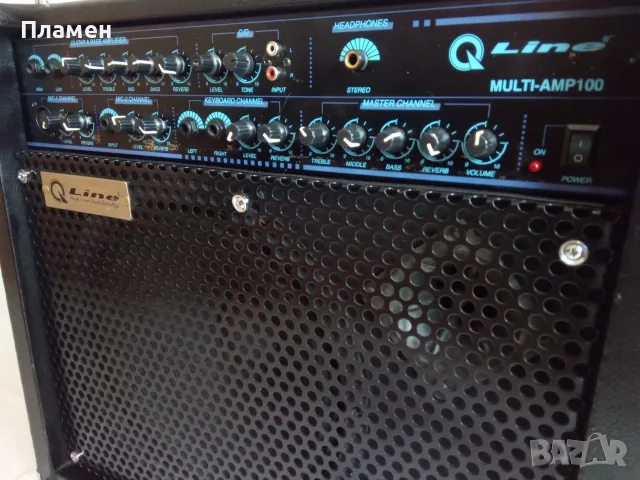 Q-Line Multiamp 100w китарен усилвател за китара и бас, за клавишни, вокали,  с aux вход и изход., снимка 2 - Други - 55796728