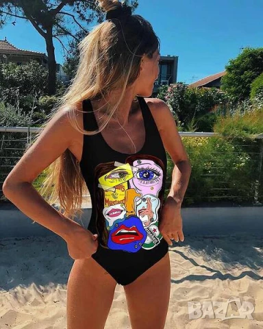 Ефектен цял бански, снимка 3 - Бански костюми - 50761336