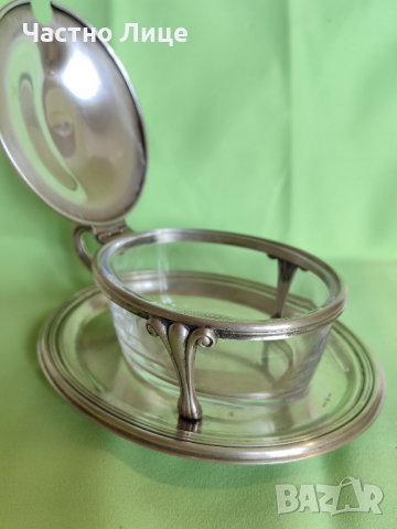 Изключително Красив Изящен Старинен Сребърен Италиански Аристократичен Съд , снимка 4 - Други ценни предмети - 40470711