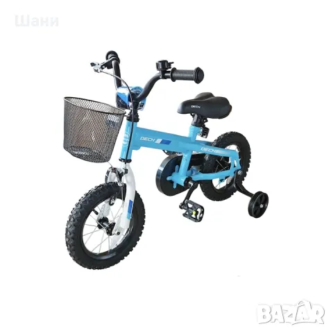 Детски велосипед Dech, 12”, помощни колела, снимка 4 - Детски велосипеди, триколки и коли - 49637113