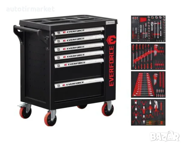 Шкаф с инструменти EverForce с 6 чекмеджета – 4