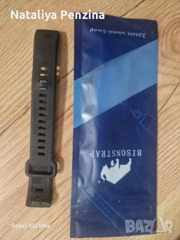 Каишка за часовник Vogo, съвместима с Huawei Band 2 Pro, силиконова, черна, снимка 5 - Каишки за часовници - 48484265