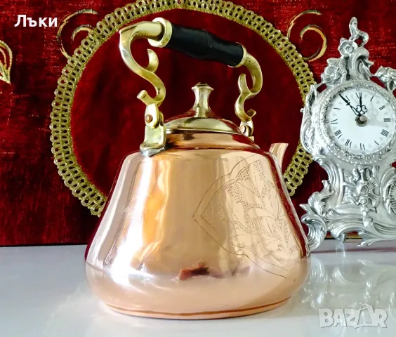 Меден чайник,чиста червена мед,приказен. , снимка 7 - Антикварни и старинни предмети - 55837089