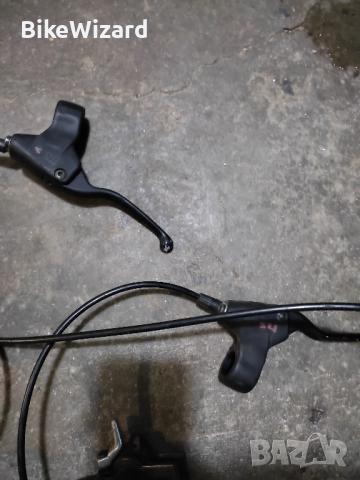 Комплект хидравлични V brake  спирачки HS11 , снимка 2 - Части за велосипеди - 44588746