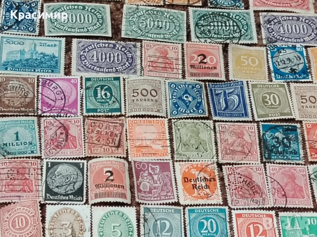 Винтидж ПОЩЕНСКИ марки Империя Германия , снимка 11 - Филателия - 52948019