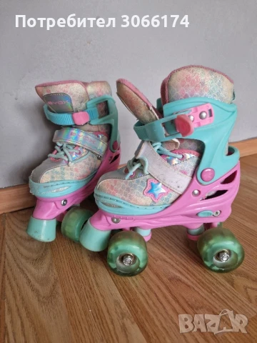 Ролкови кънки за момиче, светещи , снимка 1