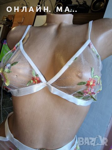 Тюлен с бродерия комплект 52/л, снимка 3 - Корсети, бюстиета, топове - 40538137