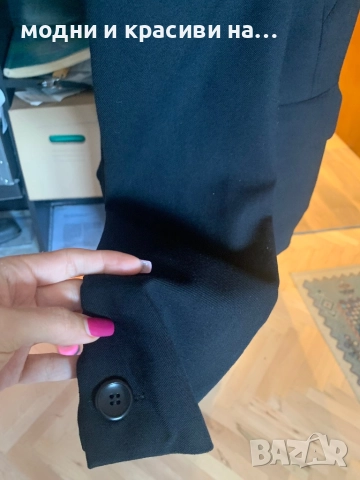 Черно сако Max Mara ( фина вълна),размер 42 IT, снимка 5 - Сака - 52677853