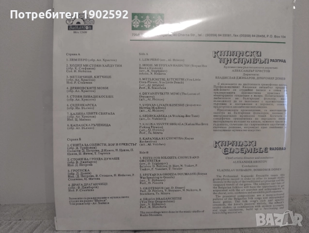 Капански Ансамбъл ВНА 12800, снимка 2 - Грамофонни плочи - 50172623
