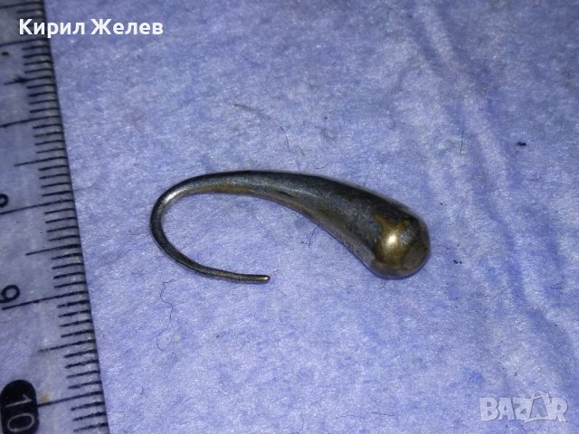 СТАРА КАПКОВИДНА МЕДНА ПОСРЕБРЕНА РЕТРО АРТ ОБЕЦА РЪЧНА ИЗРАБОТКА 71231, снимка 8 - Антикварни и старинни предмети - 40921821