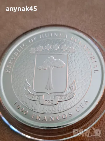 Сребро 1oz. Жираф, снимка 2 - Нумизматика и бонистика - 49899925