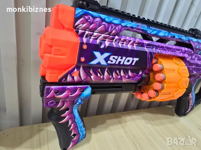 Бластер Zuru X Shot Skins - Enigma, с барабан , снимка 4 - Други - 55744709