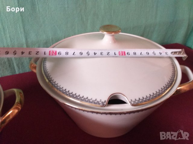 Баварски порцелан супник и купа, снимка 10 - Чинии - 34496782