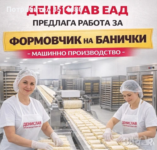 Формовчик на банички-машинно производство