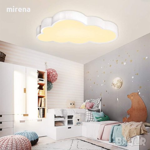 LED лед облак димируема светлина с дистанционно управление за момче момиче Анимационна лампа, снимка 4 - Лед осветление - 42599252